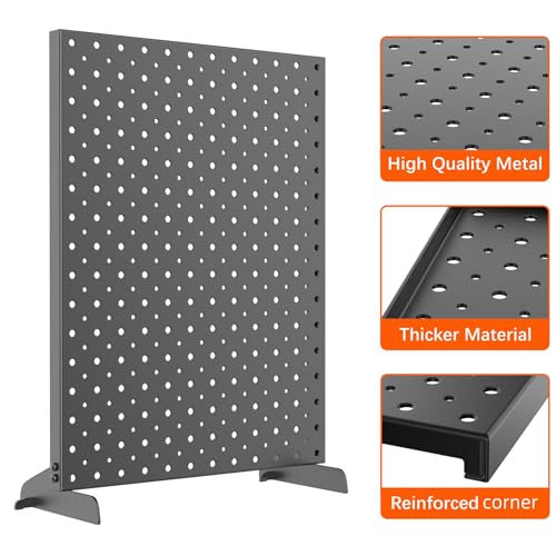 TORACK Pegboard Display Stand for Craft Shows & Fairs, 12 x 16 in Metal Tabletop Pegboard Display with Hooks for Christmas Fair Event(Black, Pack of 2) - style: 2-Pack Black