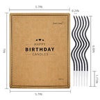 PHD CAKE 24-Count Black Spiral Long Thin Birthday Candles, Cake Candles, Birthday Parties, Wedding Decorations, Party Candles - color: Black