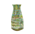 MODGY Collapsible and Expandable Flower Vase Plastic Decorative Modern Centerpieces Dining Table Decor Living Room Bathroom Wedding Office, Monet Water Lily Pond - style: Water Lily Pond