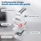 Pink Marble Foldable Phone Holder - Desk/Tablet Stand with Adjustable Viewing Angle for iPhone, Samsung & Other Smart Phones - color: Pink Marble