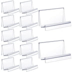 Qunclay 2 Pcs Purse Display Stand Clear Acrylic Wallet Display Stand Purse Holder Handbag Organizer for Bag Phone Cards Store