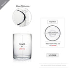 WGV Quality Thick Cylinder Vase, Width 6", Height 8", Clear Glass Container Terrarium Candle Holder for Wedding Centerpiece, Event, Home Decor, 1 Piece - size: 6"x8"H