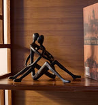 Embracing Couple Iron Sculpture, Romantic Love Metal Decor, Wedding Anniversary Engagement Valentine’s Day Gift - style: Embracing Couple