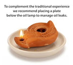 Christian & Jewish Holy Land Oil Lamp with Widow’s Mite Coin – Unique Handmade Gift of Faith - color: Herodian - Biblical Wise Virgins oil lamp