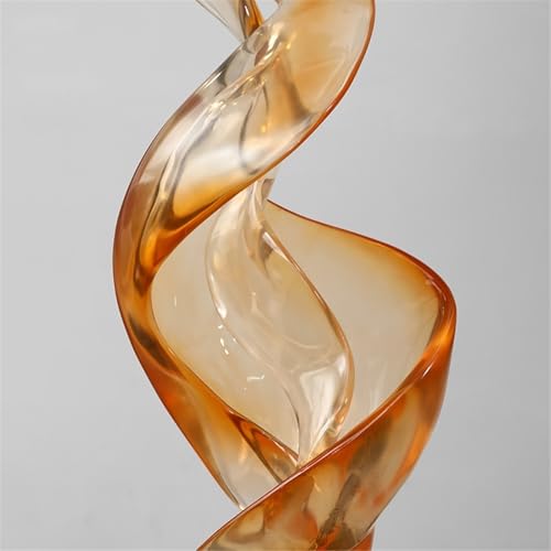 Statue Decorations Modern Decorative Piece, Understated Luxury Abstract Transparent Resin Entryway Art Sculpture. Home Decor Object