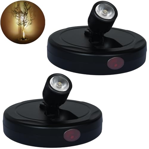 LED Spotlight Indoor,Rechargeable Battery Uplighting Indoor, Mini Accent Spot Lights for Plants Tree Wall Art Display Painting Artwork Portrait Dartboard Closet Gallery Photo-Black 2Pack - color: Black