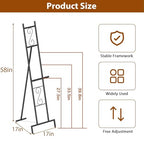 Black Easel Stand for Sign, Heavy Duty Wedding Welcome Sign Stand, Adjustable Art Easel for Display, Painting, Posters, Party, 17” x 17” x 58”H (1 Pack - style: 1pack-Black