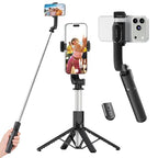 ORICO 41'' Tripod for iPhone, Portable Selfie Stick Tripod, 4-Leg Stable Base with Wireless Remote, Extendable Stand & 360° Rotating Holder, Lightweight for Travel, Vlog & Content Creation - SPN100 - size: 41''