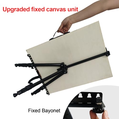 Art Easel for Painting and Display – 3pcs Adjustable Floor 66 Inch Folding Aluminum Easel Stand for Sign - Table Top Canvas Stand - Portable Drawing Paint Heavy Duty for Artist Adults Holder or Teen - style: 66B 3-Pack