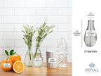 Royal Imports Clear Glass Bottle Bud Vase, Small Single Stem Flower Centerpiece, Mini Decorative Floral Jars, Rustic Farmhouse Home Decor, Kitchen, Fireplace, Shelf, Narrow One Rose Holder, Set of 4 - size: Medium (Set of 4)