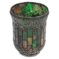 Amosfun Mosaic Candle Holder Stained Glass Home Decoration Table Candlestick Scented Candle Stand Tealight Holders Table Centerpieces