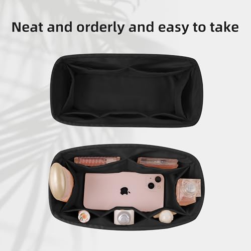DGAZ Silk Purse Organizer Insert Fits Hermes So Kelly Bags, Silky Smooth Bag Organizer，Luxury Handbag & Tote Shaper(Black,So kelly22) - color: Black, size: So kelly22