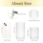 Hewory Glass Hurricane Candle Holder Set of 12, Clear Glass Candle Holders for Pillar Candles Floating Candles, 6 inch Glass Cylinder Hurricane Vases for Centerpieces Wedding Christmas Home Decor - size: 6 inch-12PCS