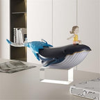 Modern Light Luxury Fish Shape Ornaments Resin Small Objects Creative Crafts Decoration Statue Decor