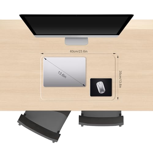 Clear Desk Mat, Non-Slip PVC Desk Protector Mat with Round Edge, Heat Resistant & Waterproof Clear Desk Writing Mat for Home and Office (23.6"*13.8") - size: 23.6“*13.8