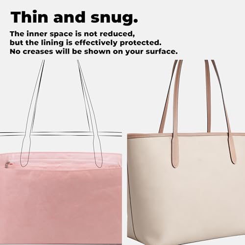 DGAZ Lightweight-Purse Organizer Insert for Coach City Bag,silk and DupontPaper handbag inner for Luxury Bags(Zip top 29,Pink) - color: Pink, size: Zip top 29