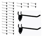 NectaCol 30 Packs 6-inch Long Metal Pegboard Hooks, Standard Hooks is Fit to Pegboard Panels - size: 6 Inch