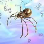 Steampunk Golden Spider Metal Model Kit for Adults – DIY 3D Mechanical Brass Insect Puzzle, Retro Industrial Art Sculpture Craft for Home Office Decoration & Collectors Gift (Golden Spiders) - style: Golden Spiders