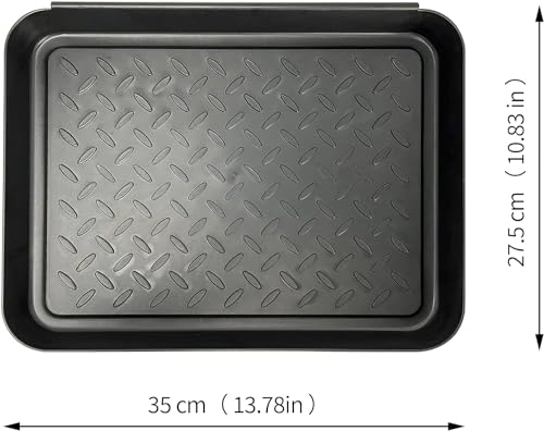 Generic Shoe Tray for Entryway, 3 Pack Indoor Mats, Dog Feed Mat, Rain Boots Drying Tray, Black