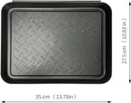 Generic Shoe Tray for Entryway, 3 Pack Indoor Mats, Dog Feed Mat, Rain Boots Drying Tray, Black
