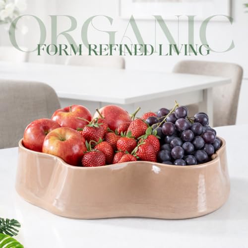 Modern Glass Decorative Bowl for Kitchen & Home Decor – Handmade Unique Design Key Bowl for Entryway Table, Living Room, Premium Candy Bowl, Fruit Bowl for Kitchen Counter
