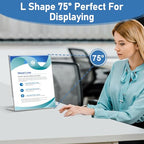 Acrylic Sign Holder 5x7 Inches, 13 Pack Clear Plastic Table Flyer Display Stand, L-Shape Vertical Menu Paper Holder Stand, Clear Picture Photo Flyer Display Stand for Restaurants, Store Fair,Office - size: 13 Pack-L Shape-5X7