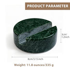 Luxury Natural Marble Cell Phone Stand Holder for Cellphone Tablet On Desk, Pad, Countertop, Table, Nightstand. Heavy Real Stone Mobile Phone Stands (Jade Green)