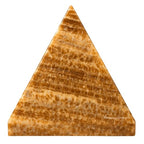 Amazing Gemstone Aragonite Pyramid Crystal Healing Stones - 2" Great Pyramid Figurine of Natural Stone Pyramid for Meditation, Reiki, Chakra Balancing and Crystal Pyramids Grid - color: Aragonite