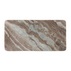 Bloomingville Marble Food Serving Tray, Beige and White - color: Beige/White