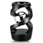 Kinetic Optical Illusion Toys, Kinetic Desktop Fidget Spinner Toys, Cool Gadget Desk Toy Fidget Toys Gift for Various Holidays, Kinetic Spinner Ball Relieve Stress Anxiety for Kids and Adults (Black)