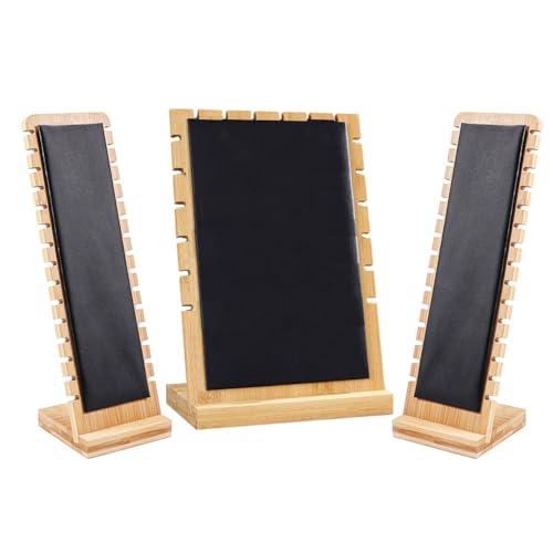 Necklace Display Stands for Selling Necklace Holder Necklace Display Storage Jewelry Display Storage Set 3PCS (Black) - color: Black