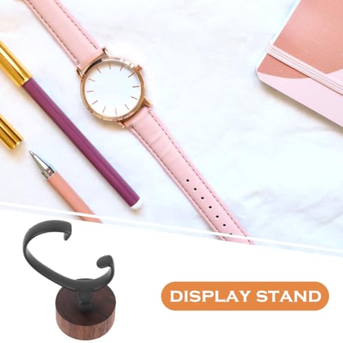 Watch Display Stand Show Rack Wrist Watch Holder Wrist Watch Display Holder Wrist Watch Displaying Holder Watch Stand Men and Women Black Walnut Storage Rack Wood, 10.50X4.80X4.80CM - color: Multi, size: 10.50X4.80X4.80CM