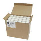 Stonebriar 96 Count White Unscented Smokeless Long Burning Clear Cup Tea Light Candles with 6 to 7 Hour Burn Time