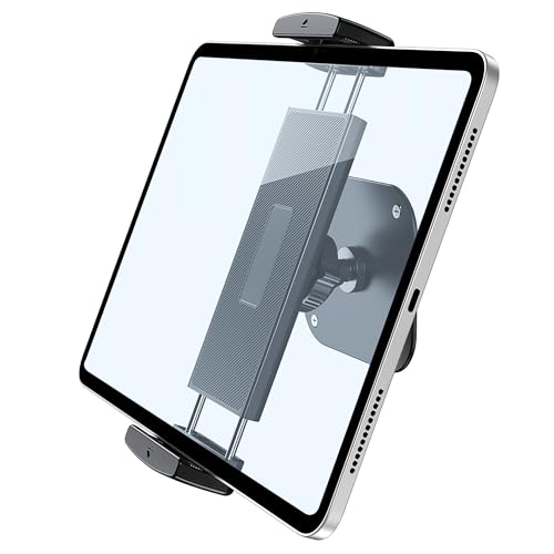 Tablet Wall Mount, Aluminum iPad Wall Mount Holder, 360° Rotation Adjustable Wall Holder Compatible with iPad Pro, Mini, Galaxy Tab, Surface Pro, Kindle, All 4.7-13" Tablets and Phones - size: Short