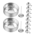 Operitacx 300 Pcs Aluminum Candle Cups with Wicks 1.49X1.49X0.55In Tea Light Containers for DIY Candle Making Home Decor Craft Projects - size: 300Pcs