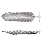 BBH Home's Handmade Silver Novelty Shaped Aluminium Tray 15.78 x 3.74 x 1.18 AMBBVK033AB2020 - color: Silver