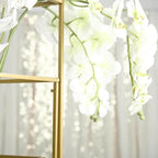 Efavormart Set of 4 Matte Gold Wedding Flower Stand Metal Vase Column Stand Geometric Centerpiece Vase - 16"| 24"| 32"| 40" - color: Gold, size: 4 Pack 16‘’24‘’32‘’40‘’