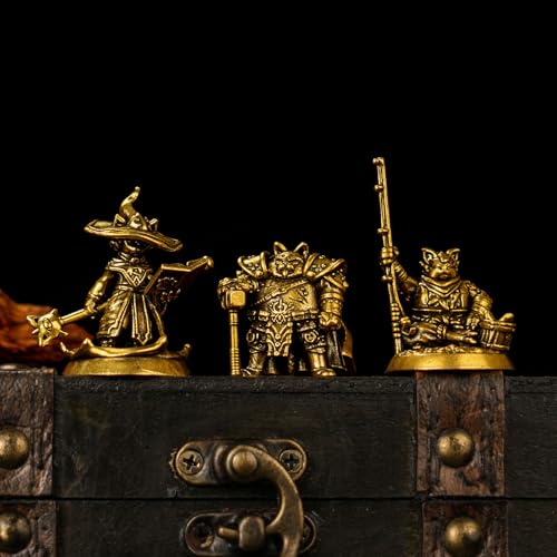 100% Solid Brass Fishing Cat Statue - Handcrafted Vintage Cat Figurine with Fishing Rod, Whimsical Desk Decor for Office & Home, Unique Gift for Animal Lovers & Anglers - style: Fishing cat