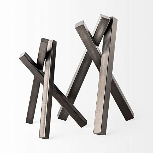 Mercana Bastian Abstract Gunmetal Grey Object 68805
