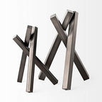 Mercana Bastian Abstract Gunmetal Grey Object 68805