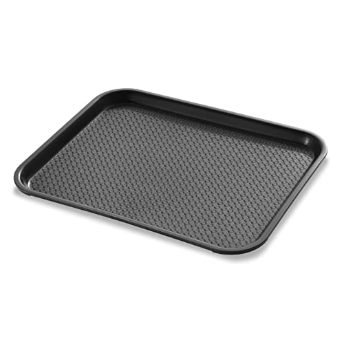 New Star Foodservice Fast Food Tray, Set of 12 (Black, 14 by 18-Inch) - color: Black, size: 14 by 18-Inch