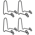 Artliving (4 Pack Black Display Stand Easel Iron Bowl Stands for Display Medium Deep Bowls, Platters and Deep Dishes - size: M (4 pack)