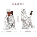 Modern Reading Woman Figurine - Home Decor Pulp Thinker Statue, Reading Women Sculpture Decoration for Home, Office, Living Room and Bookworms Abstract Thinker Statue for Shelf, Desk or Table