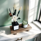 Wood Riser for Decor, 8.66X3.54in Wood Pedestal Stand, Small Wooden Riser for Bathroom for Kitchen Counter