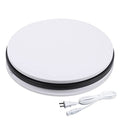 fotoconic White Electric Motorized Rotating Turntable Display Stand, 14 Inch / 35cm Diameter, 110 Lb Centric Loading for Shop Display - size: White 14", 110 Lb Max Loading