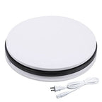fotoconic White Electric Motorized Rotating Turntable Display Stand, 14 Inch / 35cm Diameter, 110 Lb Centric Loading for Shop Display - size: White 14", 110 Lb Max Loading