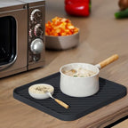Silicone Organizer Tray for Kitchen Sink and Bathroom, Dishwasher Tray, Versatile Bathroom and Drawer Organizer Trays, Non-Slip Countertop(Black) - color: Black