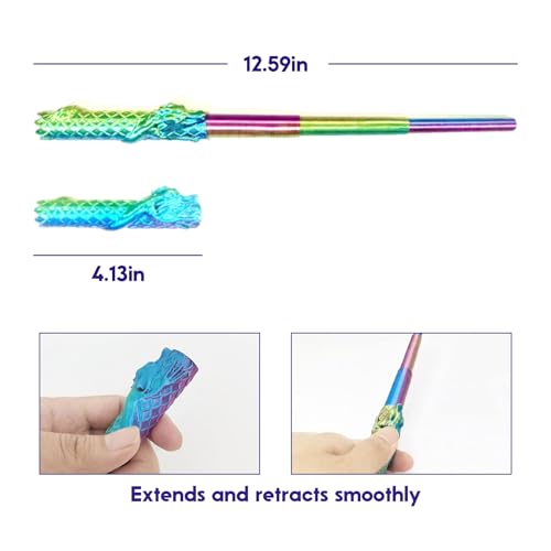3D Printed Figurines Art Sculpture Toy Office Desk Shelf Decoration Colorful Abstract Sculpture Pieces Creative Display Decor - color: Telescopic Stick, size: F