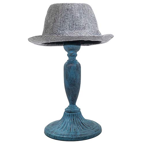 Owlgift Vintage Dome Shape Design Removable Metal Hat Rack/Cap/Wig Storage Holder Display Stand,Turquoise - color: Turquoise