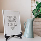 Guffman 12 Inch Wooden Display Stand - Black Wood Plate Stand Frame - Decorative Plate Holders Stands for Display Pictures, Cookbooks, Home, Birthday, Party, Table Easel Display